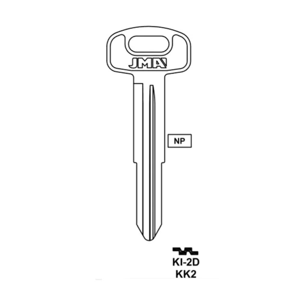 Kia Key Blank - KK2 / KI-2D