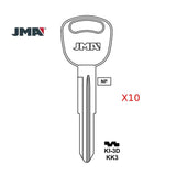 Kia Key Blank - KK3 / KI-3D (Packs of 10)