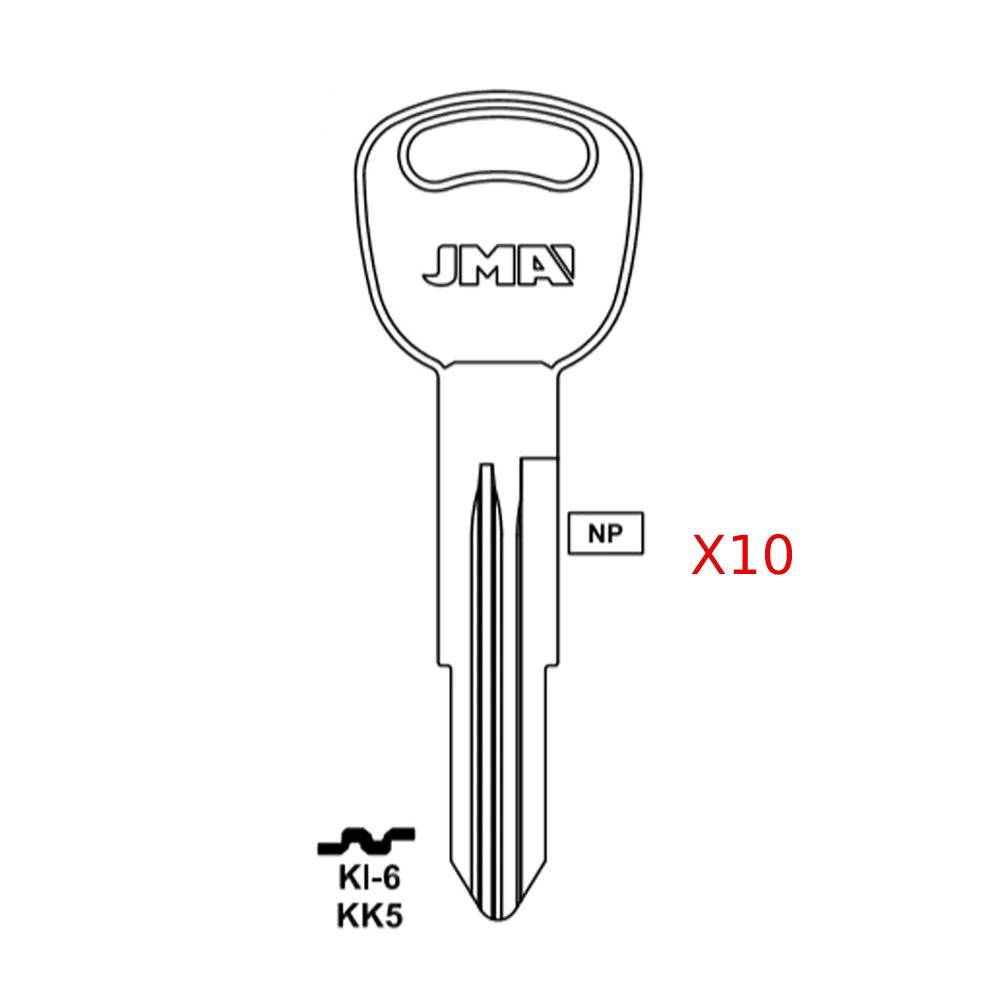 Kia Key Blank - KK5 / KI-6 (Packs of 10)