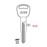 Kia Key Blank - KK5 / KI-6 (Packs of 10)