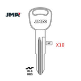 Kia Key Blank - KK5 / KI-6 (Packs of 10)