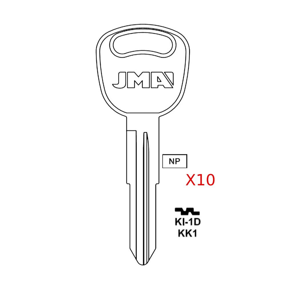 Hyundai Kia Key Blank - KK1 / KI-1D (Packs of 10)