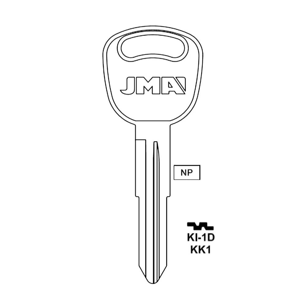 Hyundai Kia Key Blank - KK1 / KI-1D