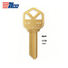 Brass Finish Key Blank - KWI-1KE / KW1 BR