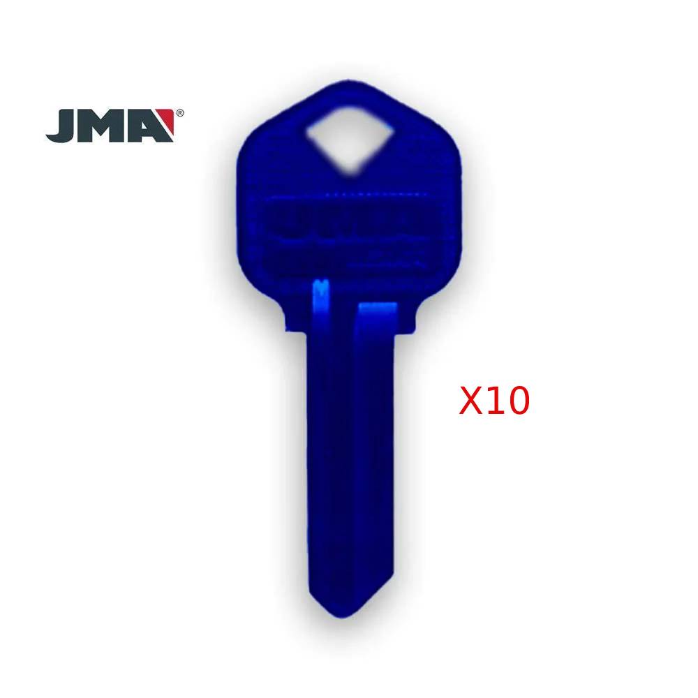 JMA KWI-1 Aluminum Kwikset Key Blanks - Blue (Pack of 10)