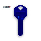 JMA KWI-1 Aluminum Kwikset Key Blanks - Blue