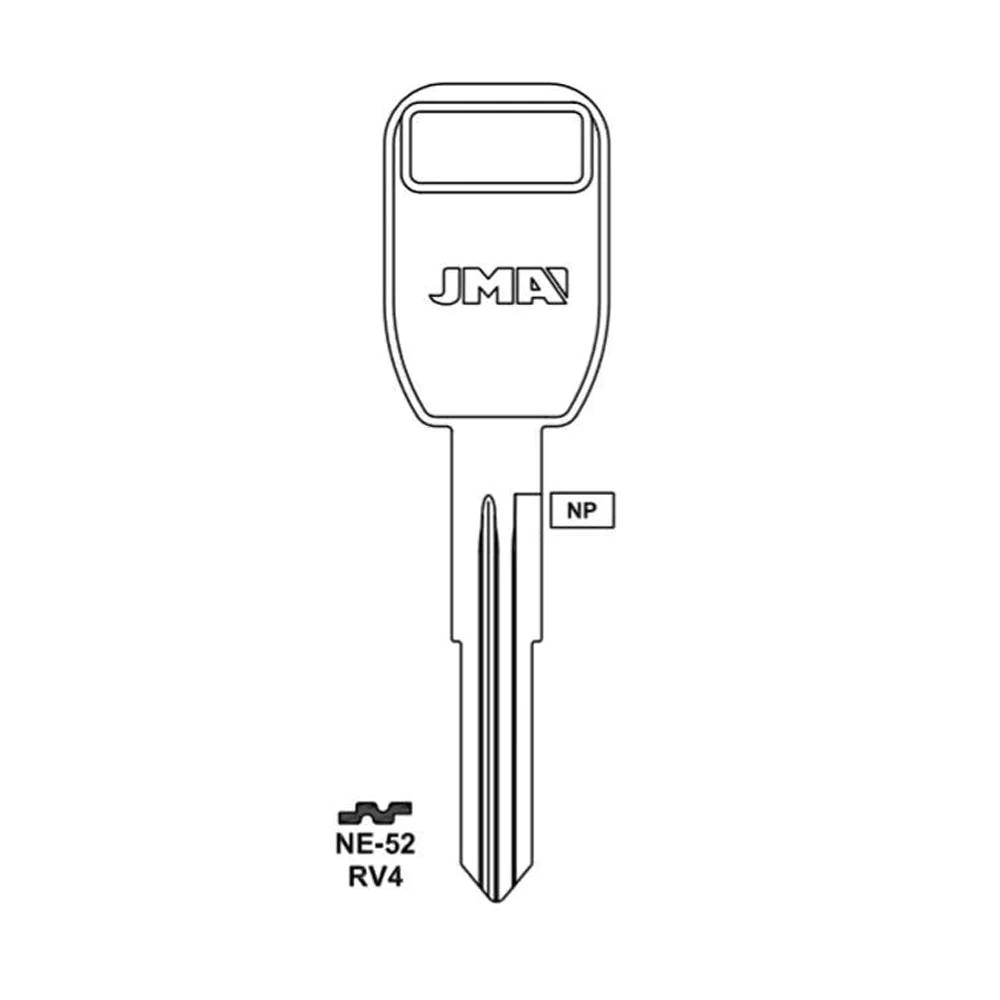 Ford Range Rover Peterbilt Key Blank - RV4 / NE-52