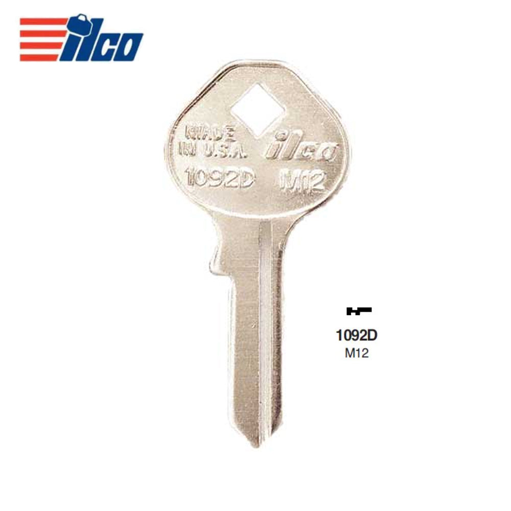 ILCO 1092D Master Padlock Key Blank - M12