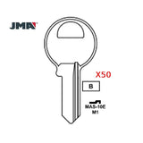 1092 Master 4-Pin Padlock Key Blank - Brass - M1 BR / MAS-10E (Packs of 50)