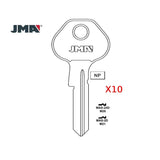 1092-7000 6-PIN Master Padlock Key Blank - M21 / MAS-2D (Packs of 10)