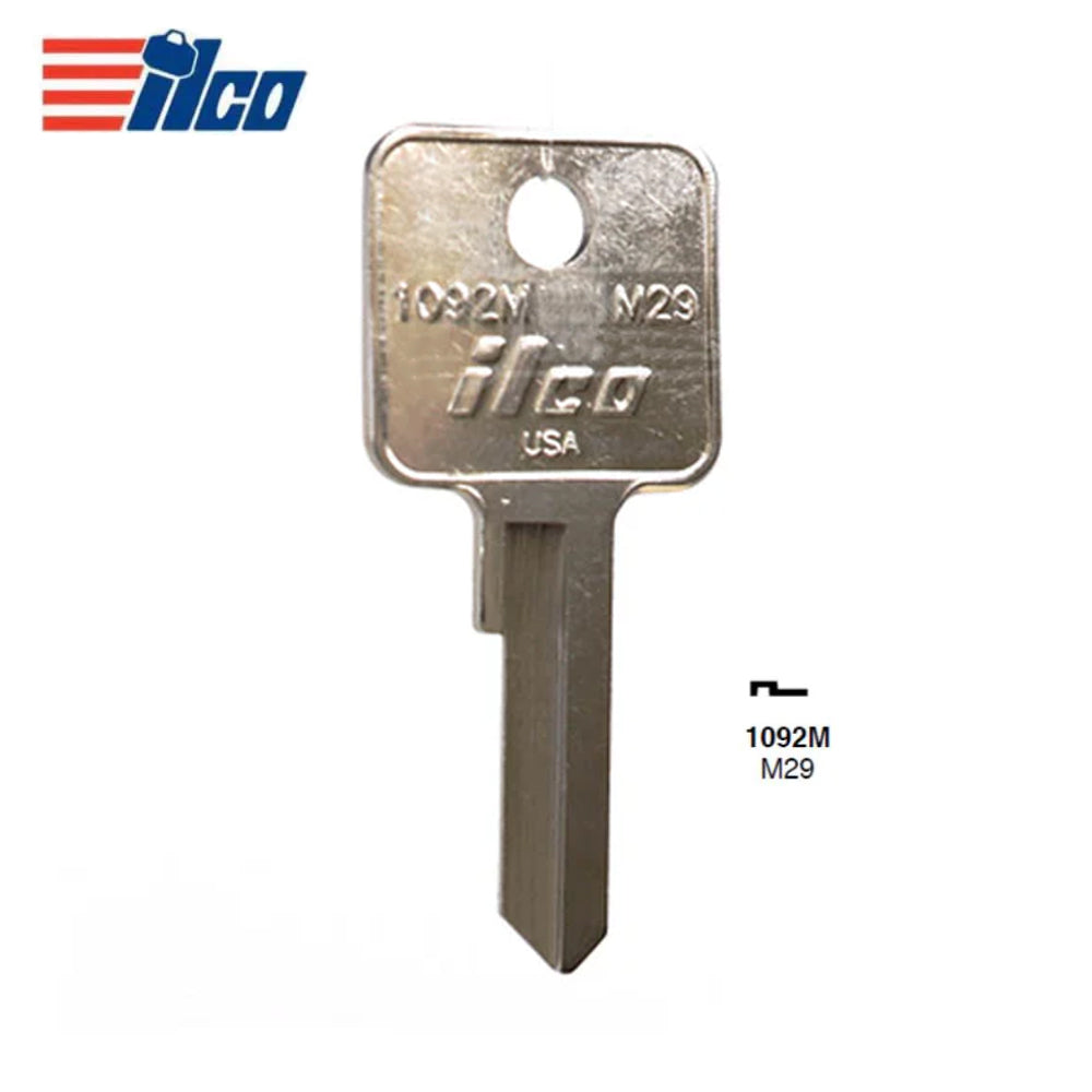 ILCO 1092M Master Padlock Key Blank - M29