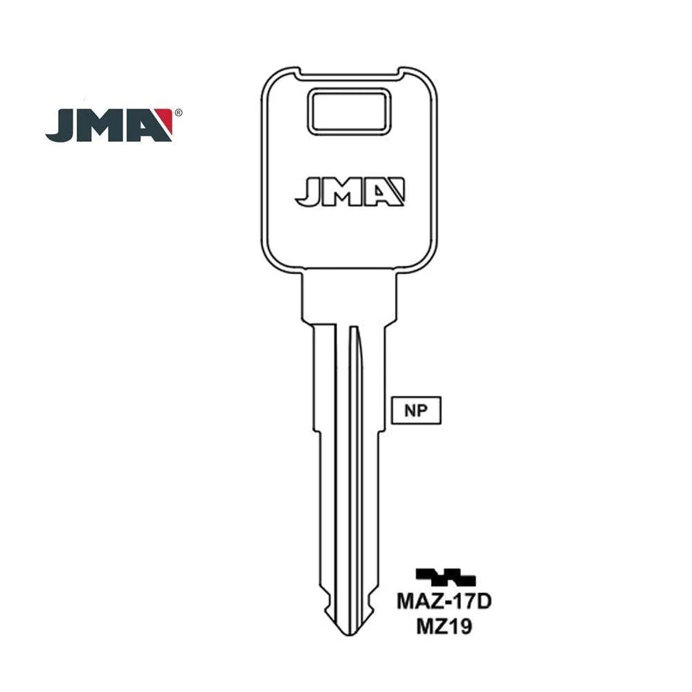 Mazda Mechanical Key Blank - MZ19 / MAZ-17D