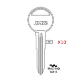 Mazda Key Blank - MZ17 / MAZ-19D (Packs of 10)