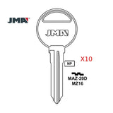 Mazda Key Blank - MZ16 / MAZ-20D (Packs of 10)