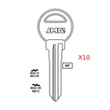 Mazda Key Blank - MZ13 / MAZ-3D  (Packs of 10)