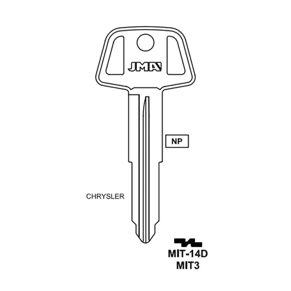 Mitsubishi Key Blank - MIT3 / MIT-14D