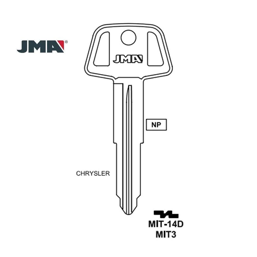 Mitsubishi Key Blank - MIT3 / MIT-14D