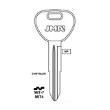 Chrysler Dodge Mitsubishi Key Blank - MIT4 / MIT-7