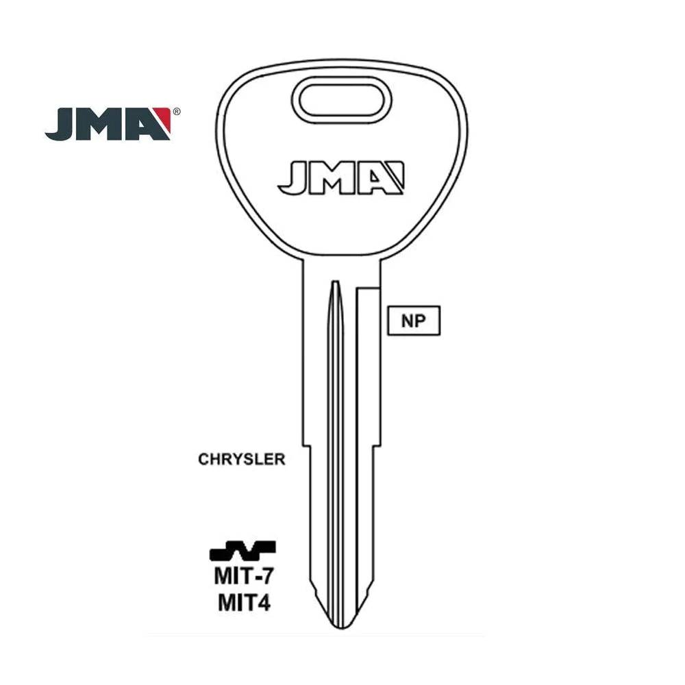 Chrysler Dodge Mitsubishi Key Blank - MIT4 / MIT-7