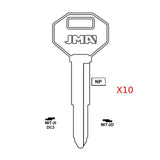 Mitsubishi Dodge Isuzu Hyundai Key Blank - DC3 / MIT-2I  (Packs of 10)