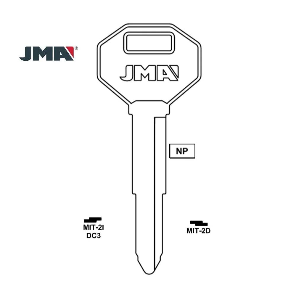 Mitsubishi Dodge Isuzu Hyundai Key Blank - DC3 / MIT-2I