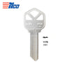 Nickel Plated Finish Key Blank - KWI-1KE / KW1 NP