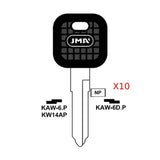 Kawasaki Motorcycle Key Blank - KW14P / KAW-6.P (Packs of 5)