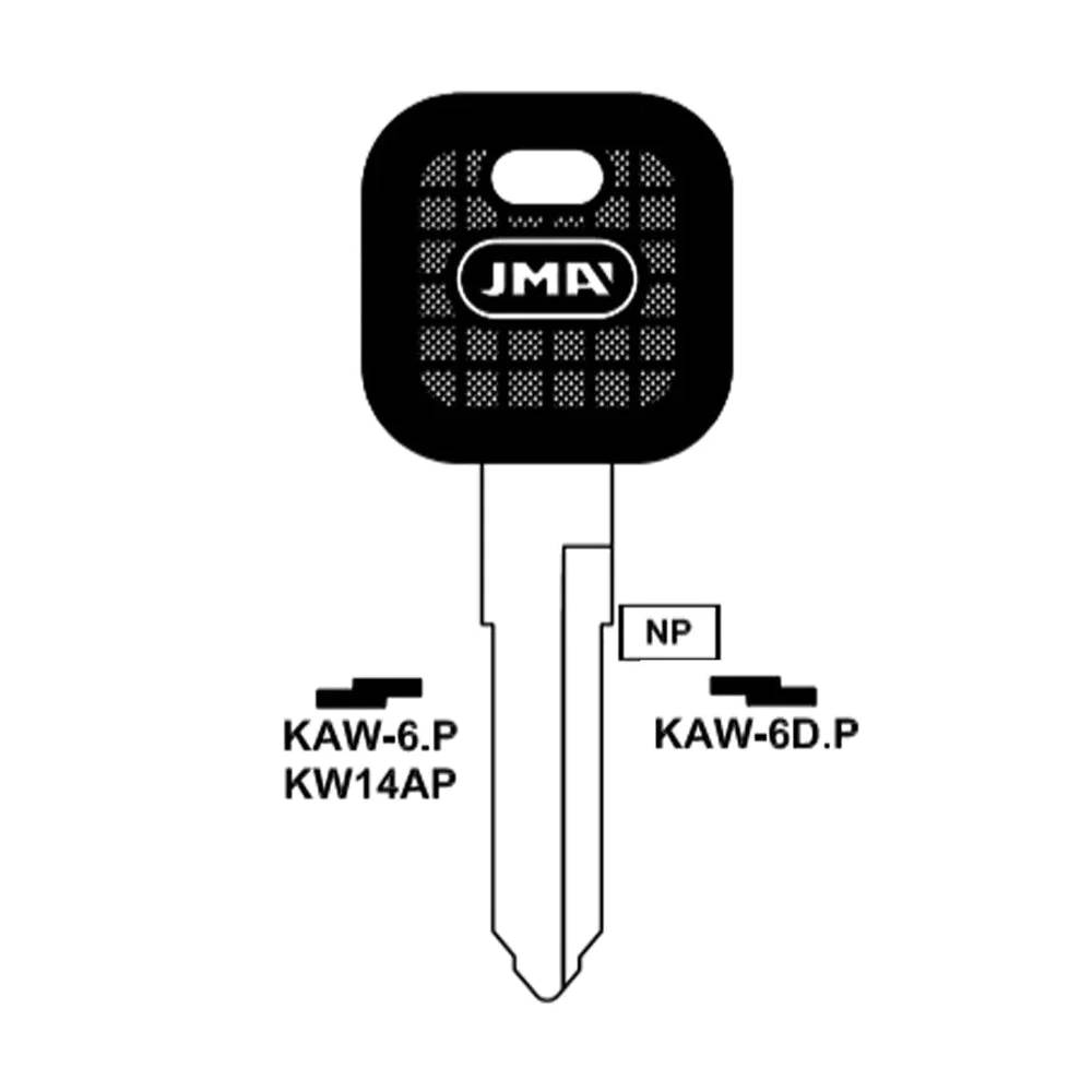 Kawasaki Motorcycle Key Blank - KW14P / KAW-6.P