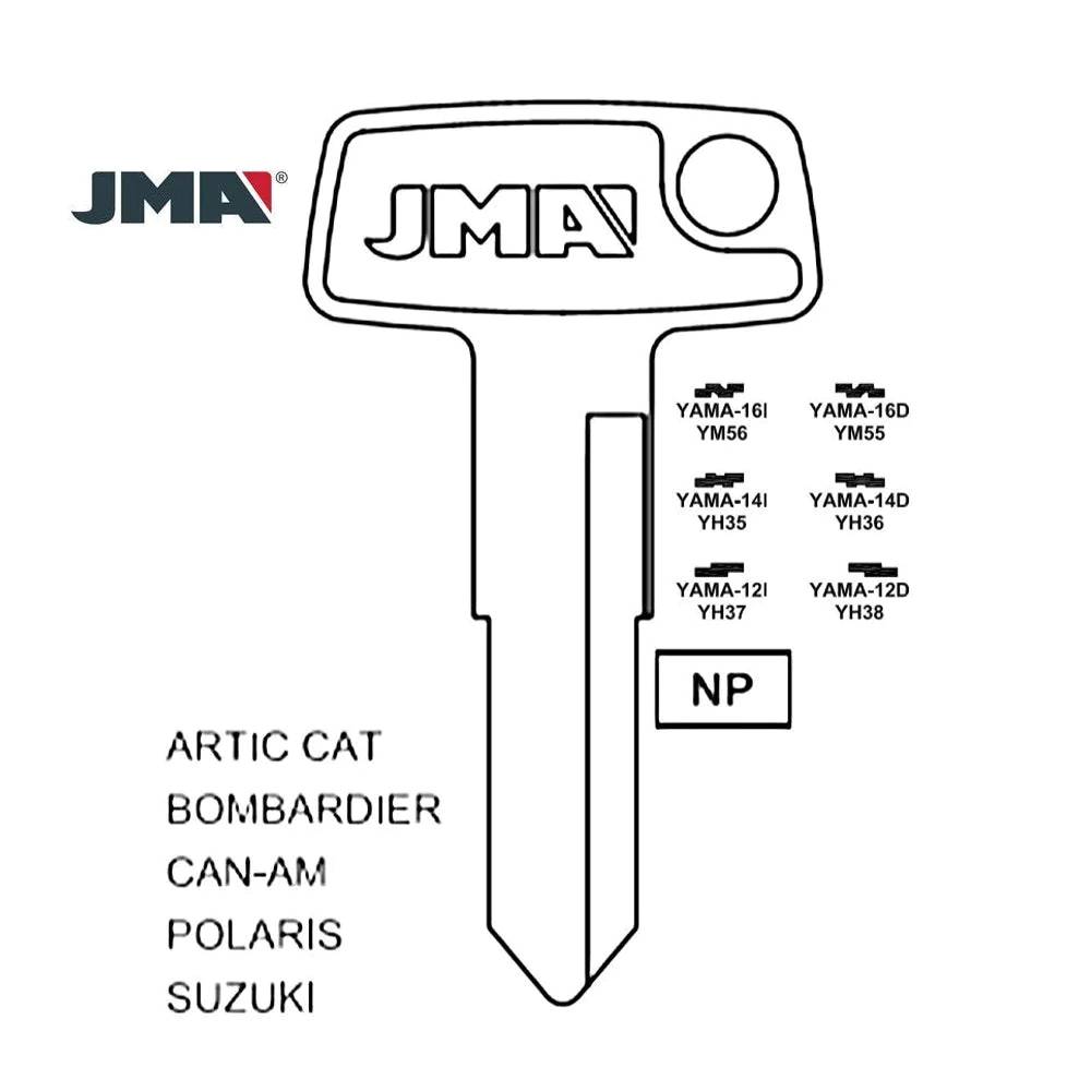 Yamaha Motorcycle Key Blank - YM55 / YAMA-16D