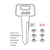 Yamaha Motorcycle Key Blank - YH47 / YAMA-18D (Packs of 10)