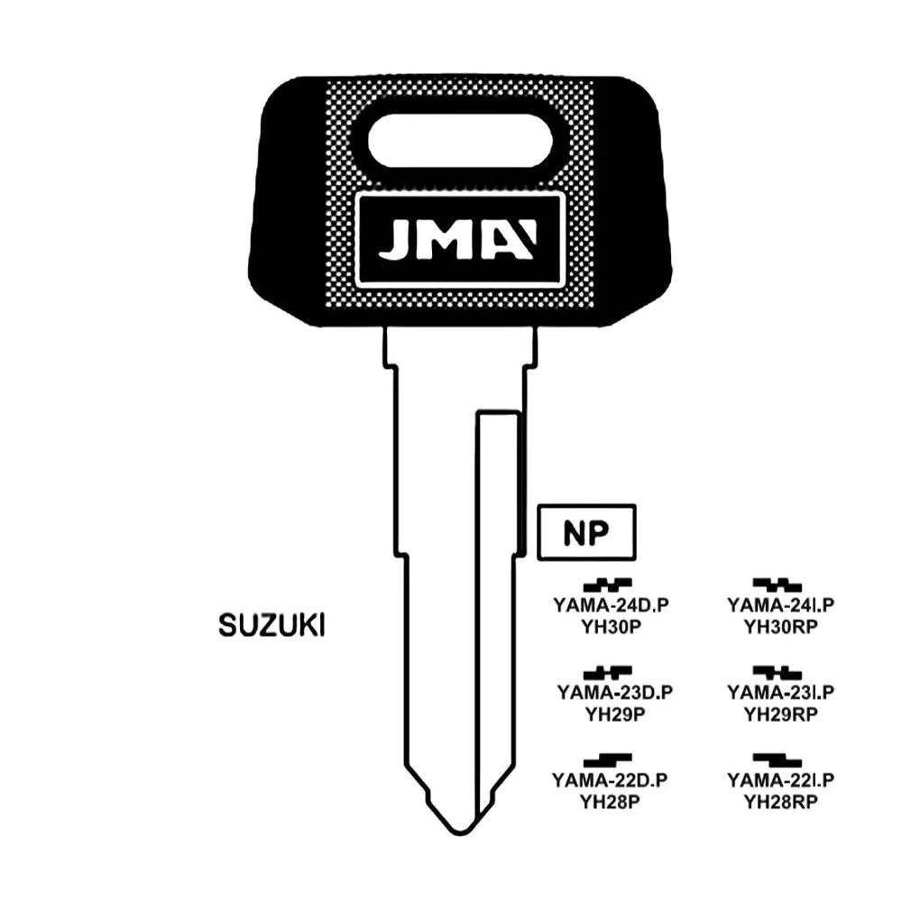 Yamaha Motorcycle Key Blank - YH29RPB / YAMA-23I.P