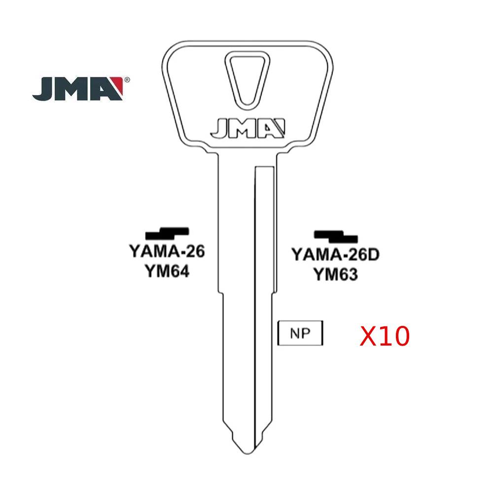 Yamaha Motorcycle Key Blank - YM63 / YAMA-26D (Packs of 10)