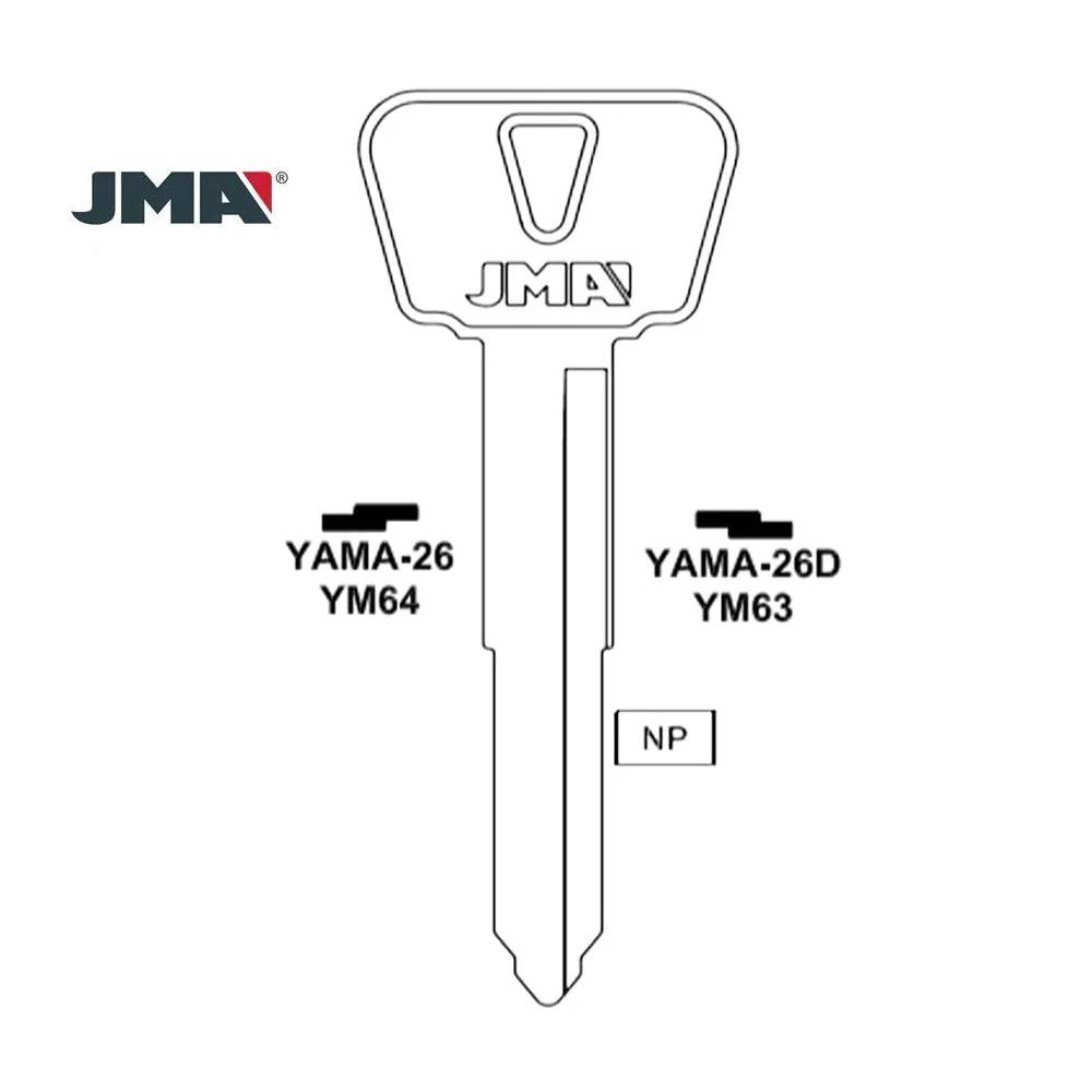 Yamaha Motorcycle Key Blank - YM63 / YAMA-26D