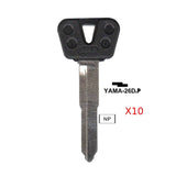 Yamaha Motorcycle Plastic Head Key Blank - YM63 / YAMA-26D.P (Pack of 10)