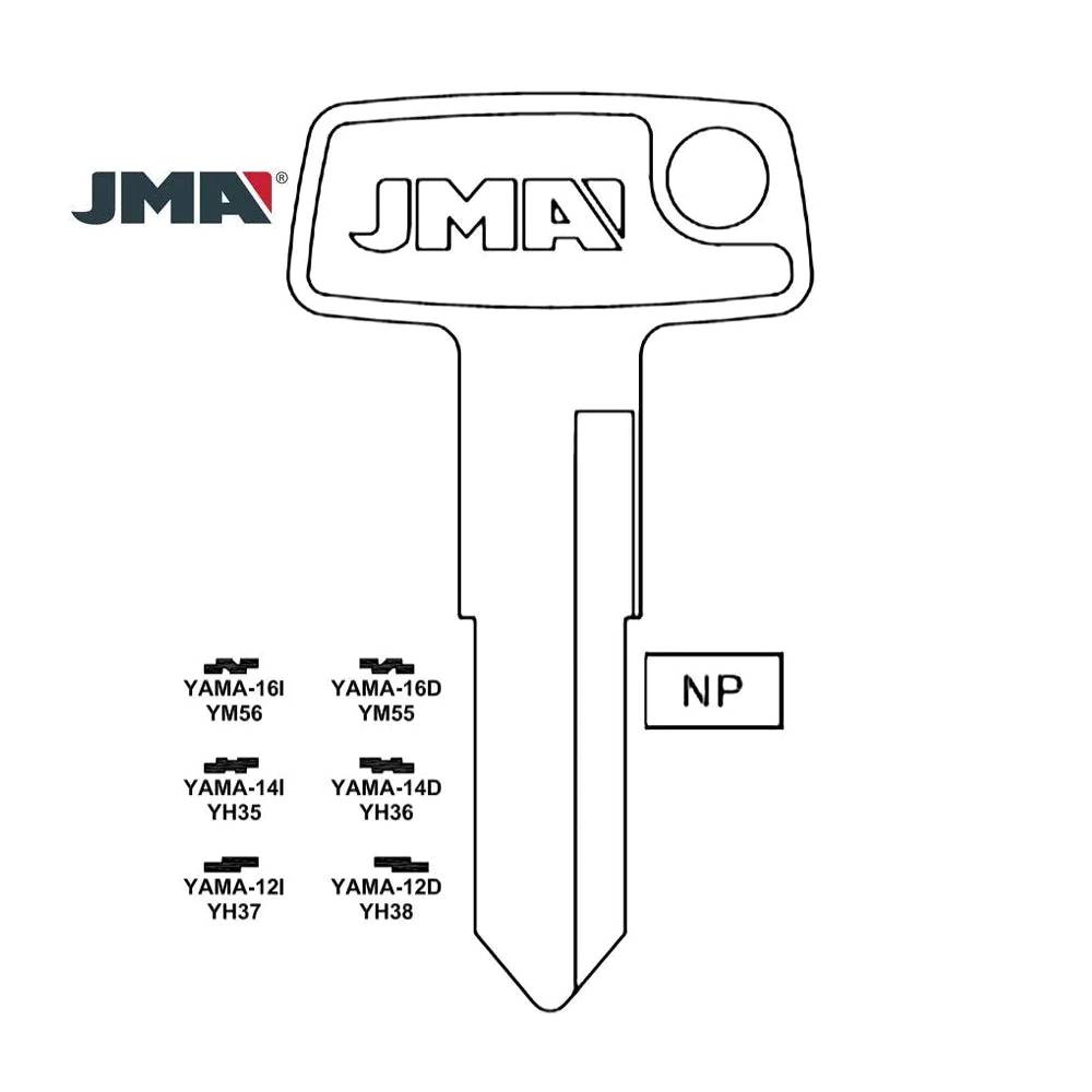 Yamaha Motorcycle Key Blank - YH37 / YAMA-12I