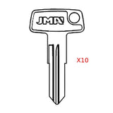 Suzuki Yamaha Motorcycle Key Blank - YH34 / YAMA-17D (Packs of 10)