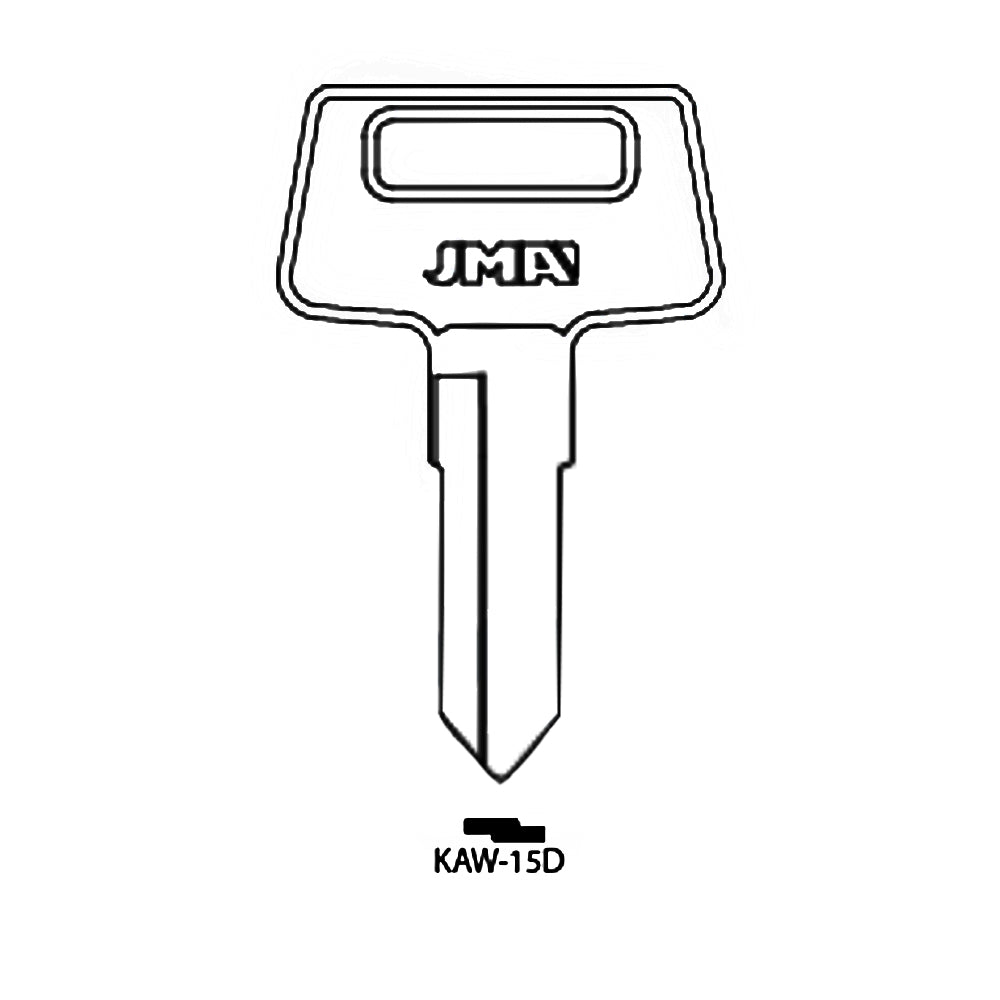 Kawasaki Motorcycle Key Blank - X254 / KAW-15D (Packs of 10)