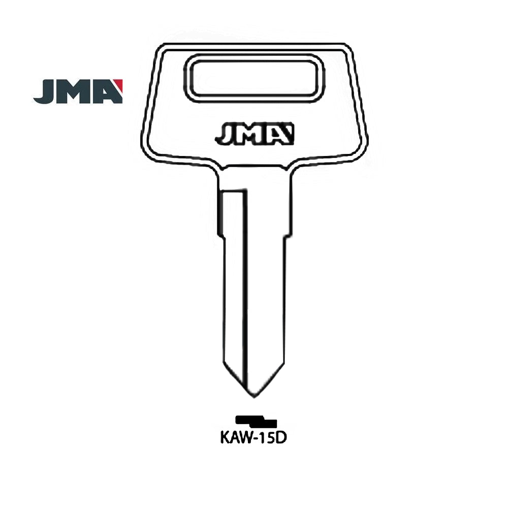 Kawasaki Motorcycle Key Blank - X254 / KAW-15D