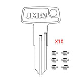 Kawasaki Motorcycle Key Blank - X257 / YAMA-14I (Packs of 10)