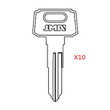 Yamaha Kawasaki Suzuki Motorcycle Key Blank - YH51 / YAMA-20D (Packs of 10)