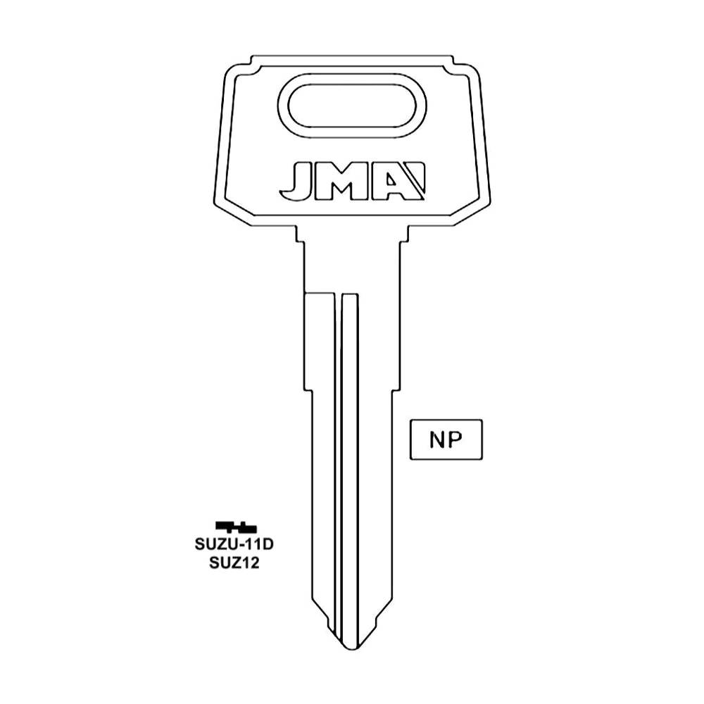 Suzuki Motorcycle Key Blank - SUZ12 / SUZU-11D