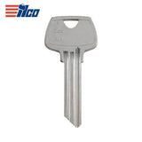 ILCO Sargent 6-Pin Nickel Silver Key Blank - N1007KMA