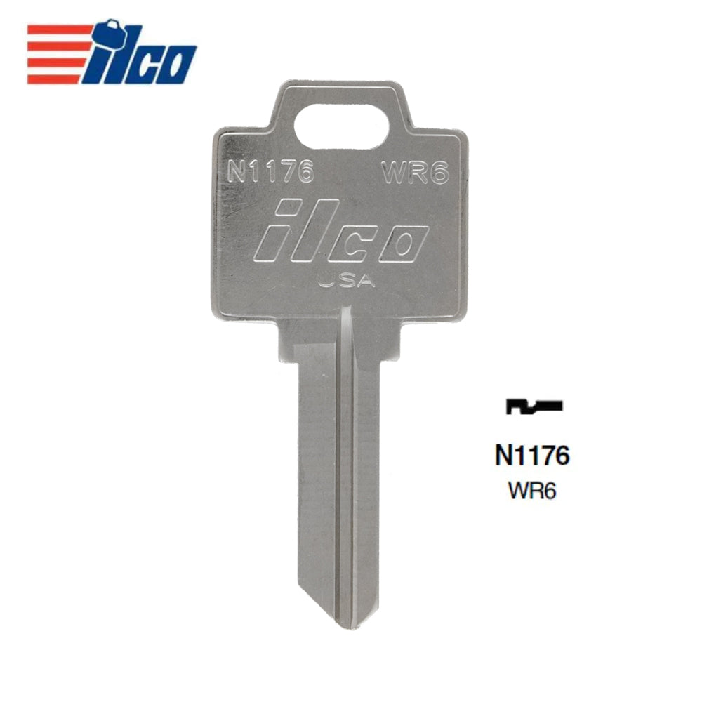 ILCO N1176-WR6 Weiser Key Blank - Brass