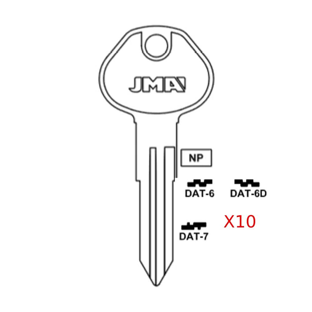 JMA Key Blank / DAT-6 / DA25  for Nissan Infiniti (Packs of 10)