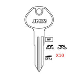 JMA Key Blank / DAT-6 / DA25  for Nissan Infiniti (Packs of 10)