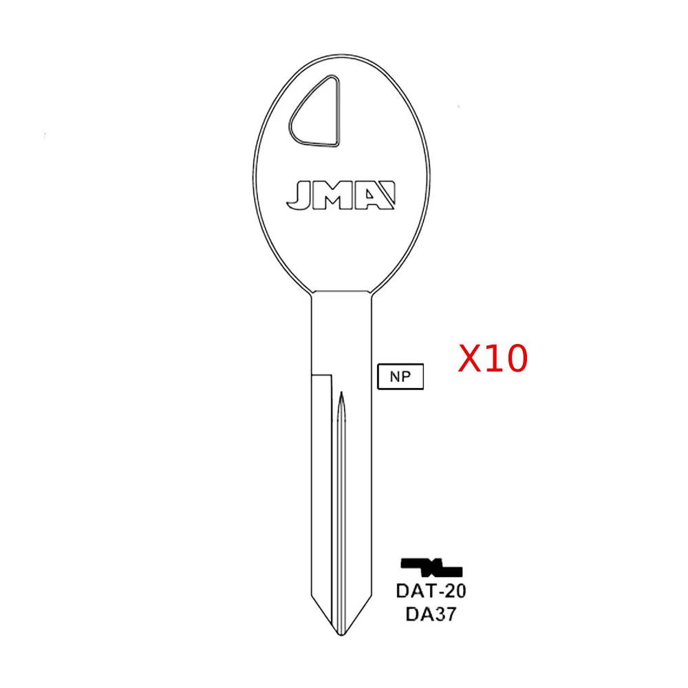 Nissan Key Blank - DA37 / DAT-20 (Packs of 10)