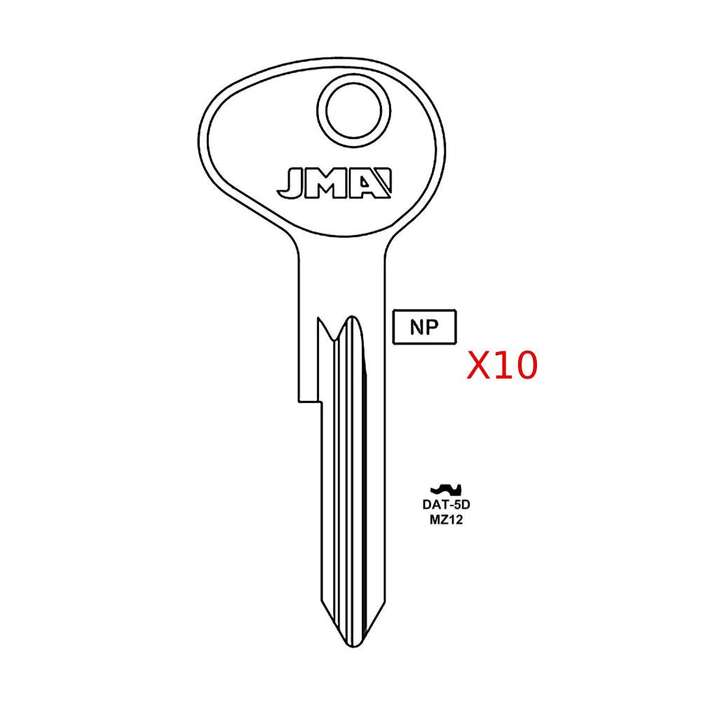 Nissan Key Blank - MZ12 / DAT-5D (Packs of 10)