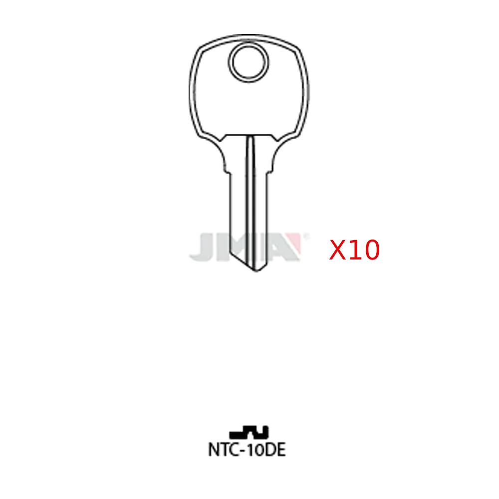 JMA NTC-10DE / RO3 / 1069N National 5-Wafer Cabinet Key - Brass (Pack of 10)