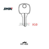 JMA NTC-10DE / RO3 / 1069N National 5-Wafer Cabinet Key - Brass (Pack of 10)