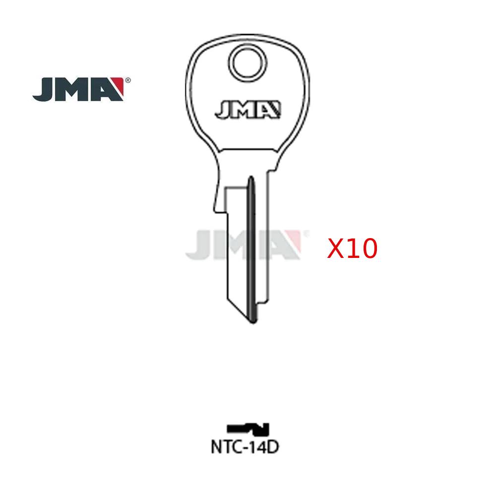 JMA NTC-14D / 1646 / D4300 National Rockford Mailbox Key (Pack of 10)